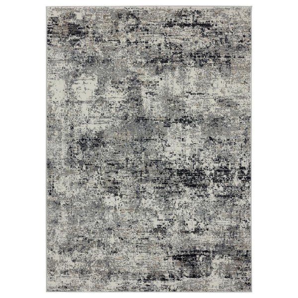 Manmade Eternity Barcelona Charcoal Area Rectangle Rug, 5 ft. 3 in. x 7 ft. 2 in. MA2625752